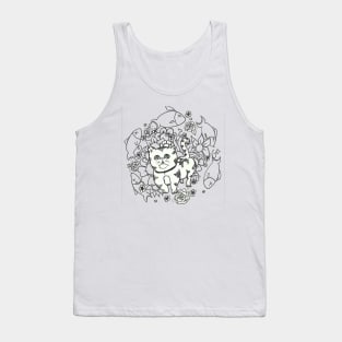 Cat Mandala Tank Top